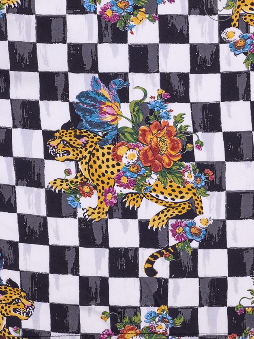 MacKenzie-Childs x Print Fresh Eco Satin SoHo Set in Bagheera print - Picture 6 of 14